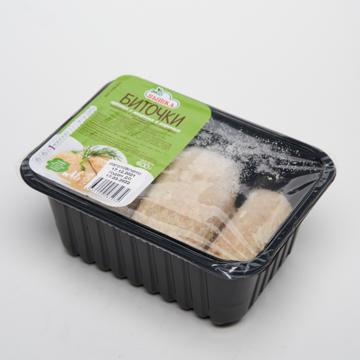 Биточки куриные с творогом и морковью замороженные