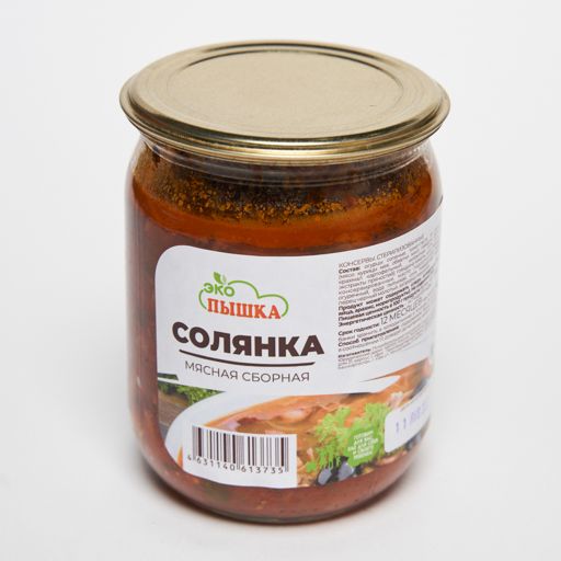 Солянка мясная сборная в банке консервация