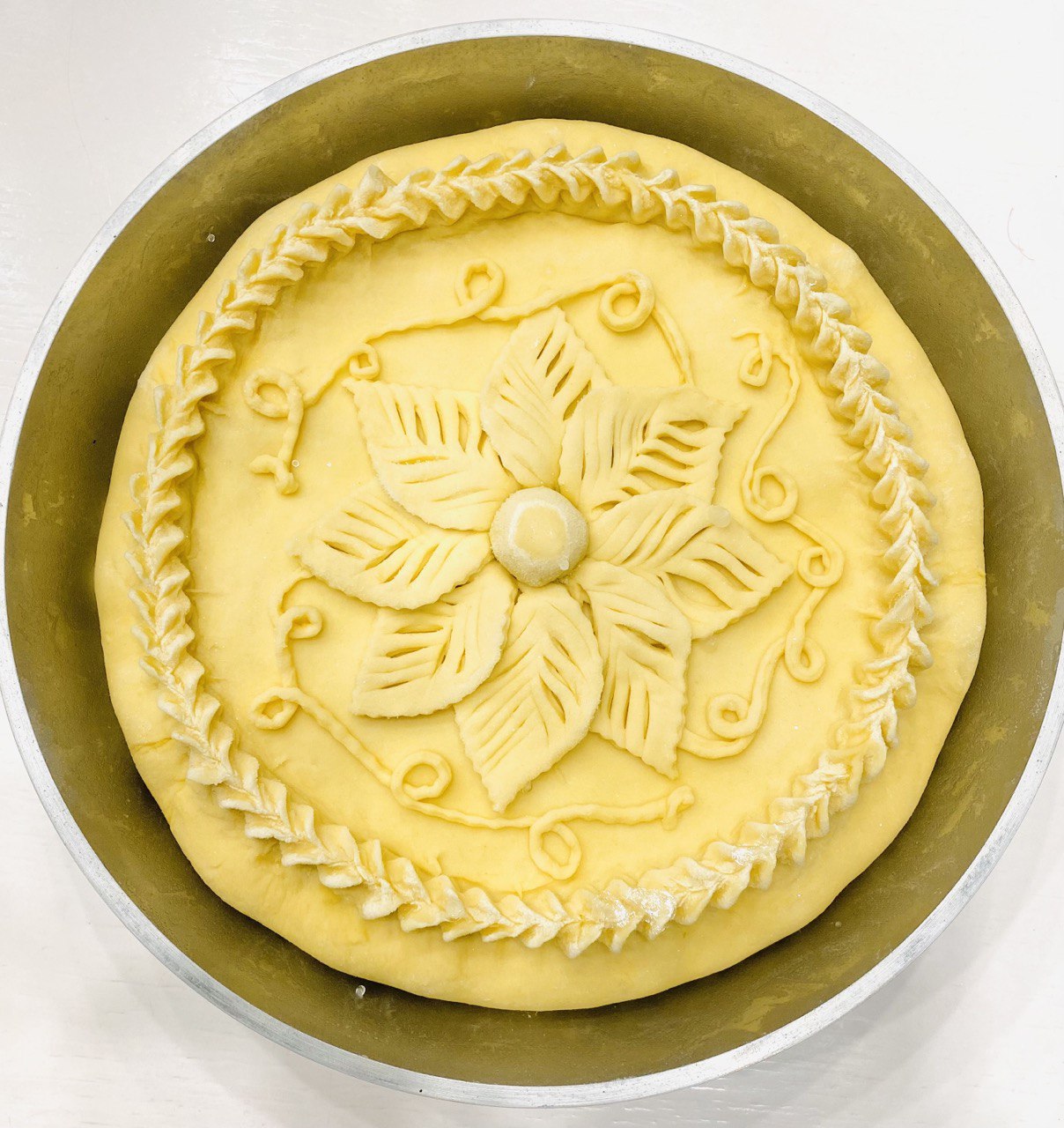 Зур балеш Ханский с говядиной и картофелем  в сковороде, п/ф, 2,5кг