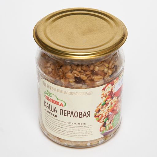 Каша Гречневая с мясом в банке консервация