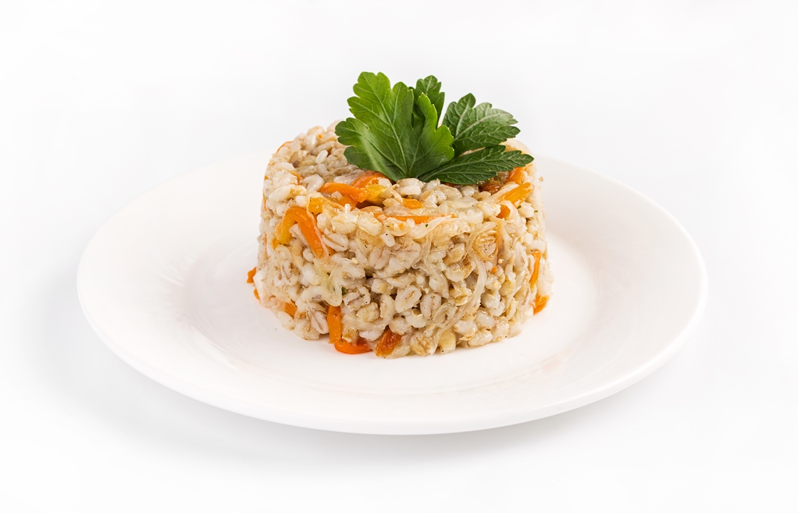 Перловка с овощами 