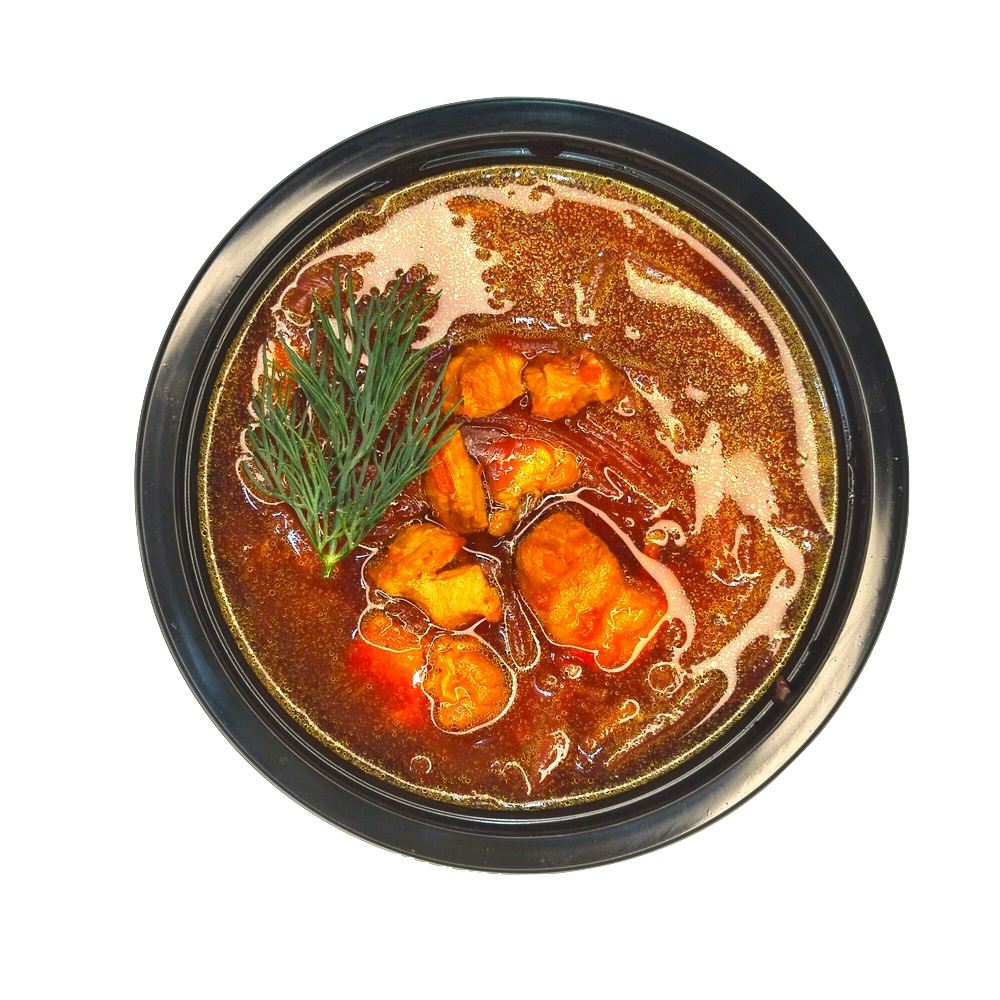 Борщ сибирский со свининой