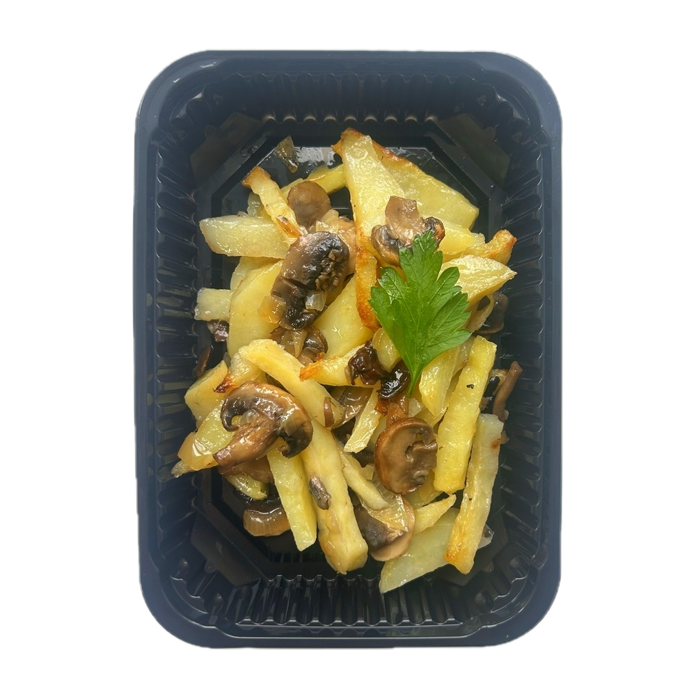 Картофель жареный с грибами