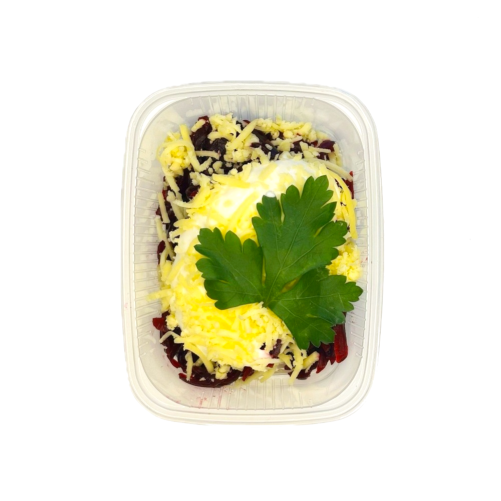 Свекла с сыром и чесноком