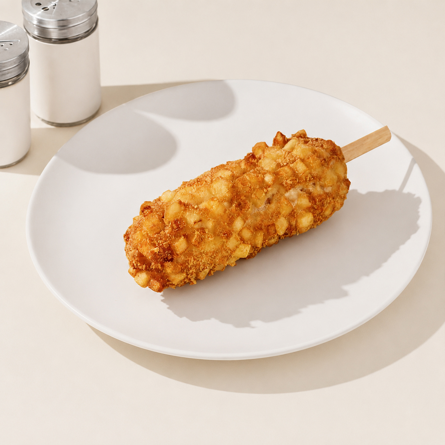 Корейский корндог с сосиской и сыром моцарелла